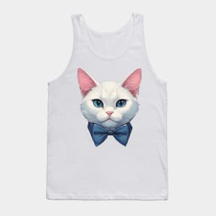 Fancy Cat with Bowtie no.10 Tank Top